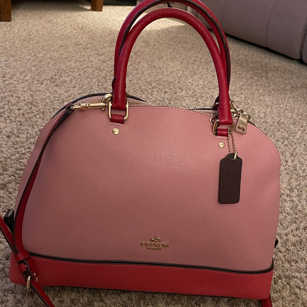 Coach pink & red pocketbook